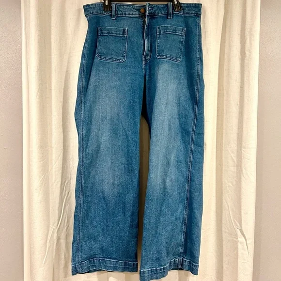 Old Navy Extra High-Waisted Trouser Wide-Leg Jeans for Women, EUC - Picture 3 of 6